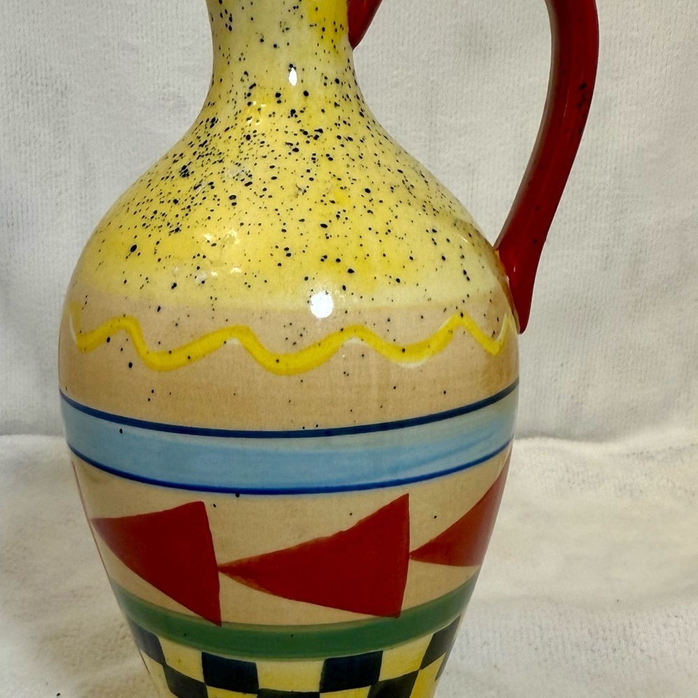 Vintage Alco Industries Vinegar
Oil Jar Cruet Hand Painted Cranbury NJ